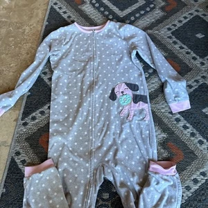 Carter’s Footed Footie Pajamas Girls 12 - Picture 1 of 3