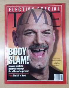 Time Magazine Minnesota Governor Jesse Ventura Body Slam November 16, 1998 - Picture 1 of 2
