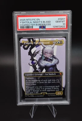 Y'shtola, Night's Blessed (Borderless) MTG: Final Fantasy - PSA 10 💎 Mint  0207 - Image 1 of 2