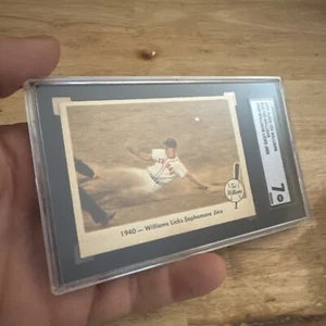 Ted Williams Antique SGC 7 Baseball Collector Card Vintage 1959 Fleer Red Sox MA - Picture 1 of 12