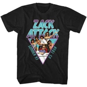 Camiseta para hombre Saved By The Bell Cast Convertible ZACK ATTACK Verano 93 US Tour - Imagen 1 de 5
