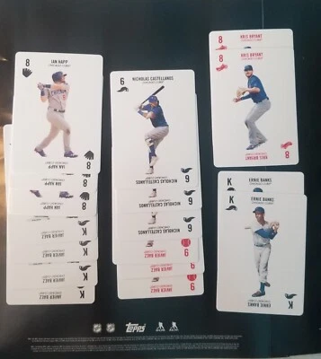 2019 2020 Topps 52 Card Baseball Game By Kenny Mayne Chicago Cubs Lot - Image 1 of 4