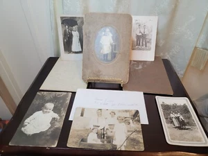 Lotto di antiche foto vintage di famiglia e lettere - Foto 1 di 20