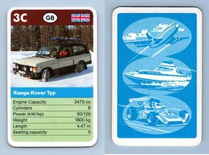 Range Rover Typ - Off Road 1980's Waddingtons Top Trumps Card - Picture 1 of 1
