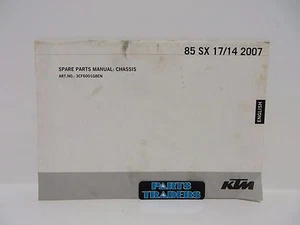 Genuine KTM Spare Parts Manual Chassis 2007 85 SX 17/14 3CF6001G8EN - Picture 1 of 1