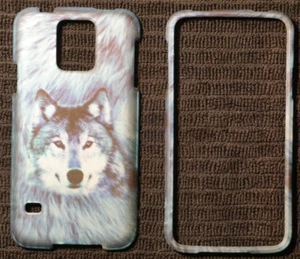 Cell Phone Case Wolf Face For Samsung Galaxy S5 Model SM-G900A - Photo 1 sur 6