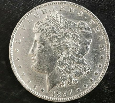 1897CMorgan Silver Dollar - BU - L1O32 Cover