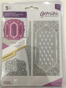 Crafters Companion - Gemini Caja del Tesoro Troqueles Dimensionales - PANEL ENREJADO Nuevo - Imagen 1 de 2