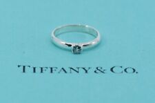 Tiffany & Co Aquamarine Sterling Silver Ring Size 7.25