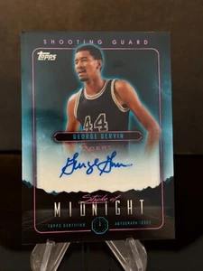 2024 Topps Midnight - 'Iceman' George Gervin Stroke of Midnight Auto #SMA-GG - Bild 1 von 2