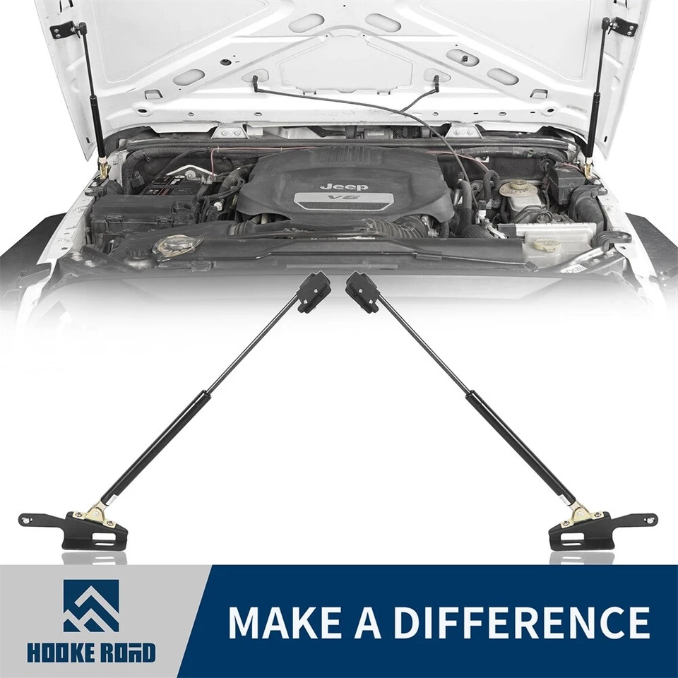 2x Front Hood Lift Kit Struts Supporter Gas Cylinder for Jeep Wrangler JK 11-18