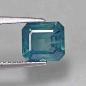 2.39 Cts Natural Sapphire Octagon Cut Greenish Blue Srilanka Loose Gemstones - Picture 1 of 5