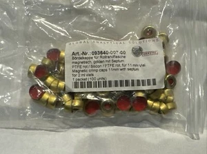 Gerstel Tapa Crimpadora Magnética 11mm Tabique 2 ml Viales 100 Pack 093640-007-00 MPS WA2 - Imagen 1 de 2