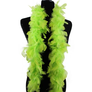 Chartreuse 25 Gram, 4 Feet Long Chandelle Feather Boa, Great for Party, Wedding - Picture 1 of 2