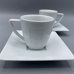 Las mejores ofertas en Nespresso Blanco conjuntos Taza y platillo de café  espresso | eBay