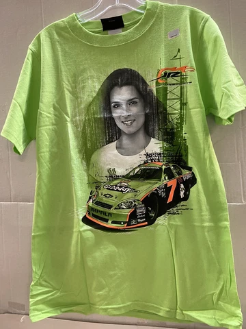 Danica Patrick #7 Chase  Go Daddy JR Motorsports Green Men's Shirt  XL Cover