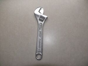 Vintage Stanley  6in 150mm Adjustable Wrench No. 87-366 