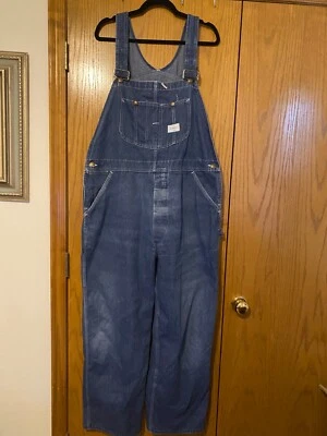 Mono vintage Sears Tradewear hecho en sindicatos 42x30 azul medio Foto 1 de 4