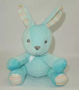 Magic Years blauer Hase Kaninchen Plüschtier Stofftier Ostern liebevolle Streifen weiß 7 Zoll - Bild 1 von 9