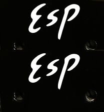 Esp Guitar Headstock Logo DIE-CUT Decal, x2, OEM Size