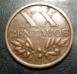 1963 PORTUGAL PORTUGUES XG + 20 CENTAVOS - Picture 1 of 2