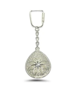 Handmade Filigree Keychain Made of Sterling Silver - Picture 1 of 1