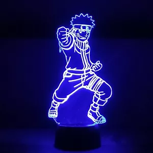 Lampara Led rgb Ninja Konoha multicolor decoracion regalo - Bild 1 von 4