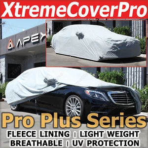 1988 1989 1990 1991 Mercedes-Benz 420SEL Breathable Car Cover w/Fleece Dark Gray - Picture 1 of 12