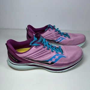 Saucony Womens Kinvara 12 S10619-26 Pink Running Athletic Shoes Sneakers Size 12 - Picture 1 of 9