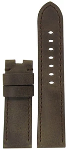 24mm Panatime Brown Distressed Bomber Leather Watch Band w MS For Panerai Deploy - Bild 1 von 1