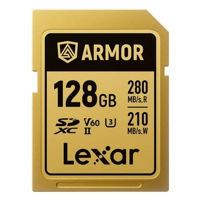 Lexar 128GB Armor Gold Uhs-Ii SDXC Memory Card - Image 1 of 4