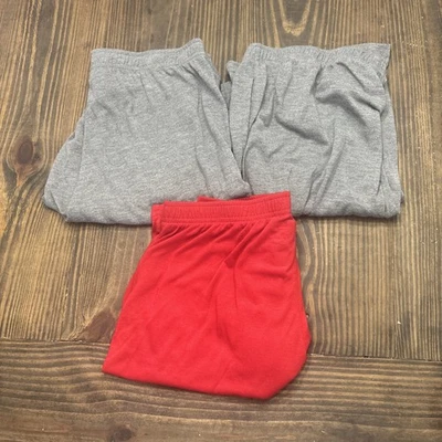 Lote de 3 Pantalones Cortos para Dormir Urban Pipeline Niños 18-20 Husky Bolsillos Suaves Gris Rojo Foto 1 de 4