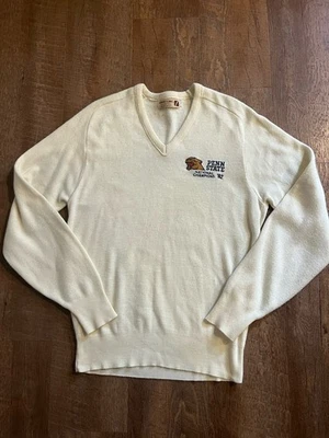 Suéter Vintage Penn State Nittany Lion Logo 7 Campeones Nacionales 1982 PSU Foto 1 de 4