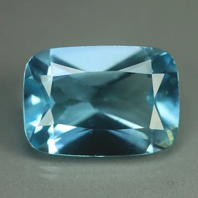 8,64 quilates_gran piedra preciosa suelta_topacio azul 100 % natural_corte cojín Foto 1 de 3
