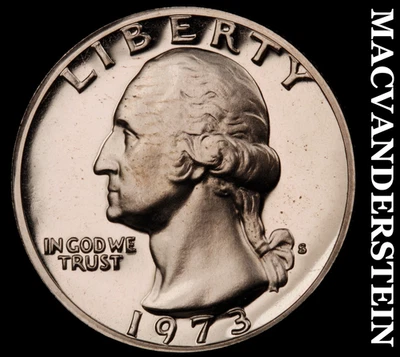 1973-S Washington Quarter-Choice Gem Proof Lustrous No Reserve #KLB3953 - Image 1 of 2