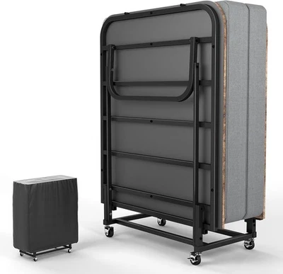 Cama plegable portátil de doble cara DUJAH con colchón de espuma viscoelástica cama plegable para invitados Foto 1 de 4