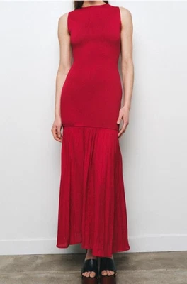 ZARA rotes Kombi Strick Midi Maxikleid Gr.M REF:4192/034 Blogger Favorit - Bild 1 von 4
