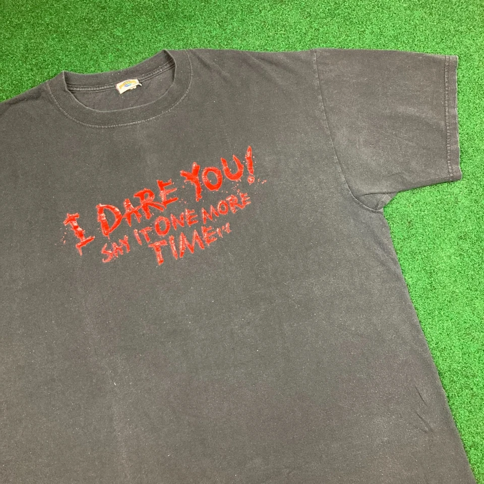 Vintage Universal Halloween Horror Nights Shirt Mens XXL Black 2008 I Dare You - Image 1 of 4