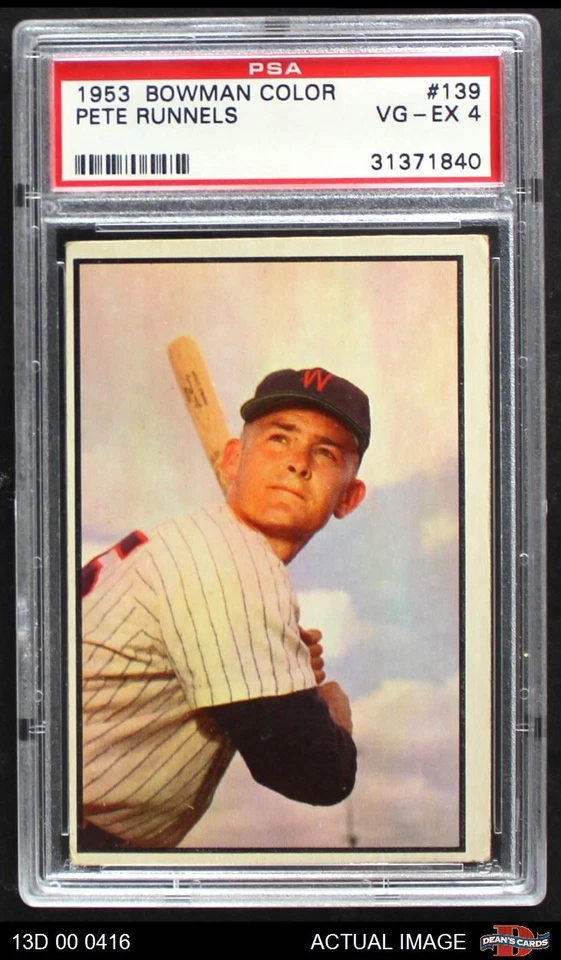 1953 Bowman #139 Pete Runnels Senators PSA 4 - VG/EX - Image 1 of 1
