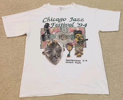 Camiseta De Colección 1994 Chicago Jazz Festival Años 90  Foto 1 de 4