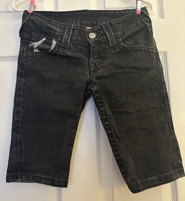 True Religion Black  Jean Short Shorts Billy Cut Off Women’s Size 26 - Image 1 of 4