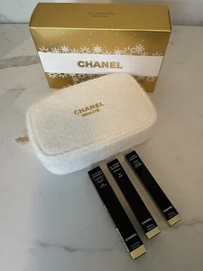 CHANEL Cosmetic 4 PC Makeup Bag Pouch ALL EYES ON Makeup Set NEW!CHANEL Beauty - Picture 1 of 6