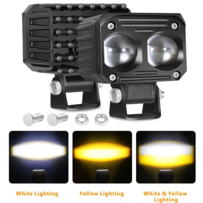 Cubo Spot Pods blanco y amarillo trabajo para 2024 Xpedition Overlander XP ADV de 2,5 pulgadas Foto 1 de 4