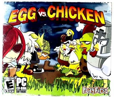 Egg vs. Chicken (2005, PC, Win98, Win2000, WinXP, Mac & Vista) - Vintage - NEW - Image 1 of 2