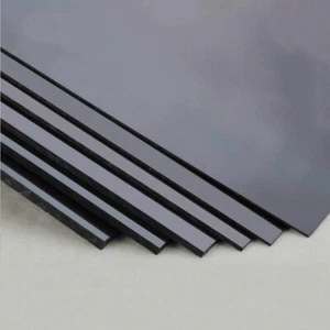 Black ABS Plastic Sheet Board 200x250mm Thick 1/1.5/2/3/4/5mm DIY Model Craft  - Picture 1 of 4