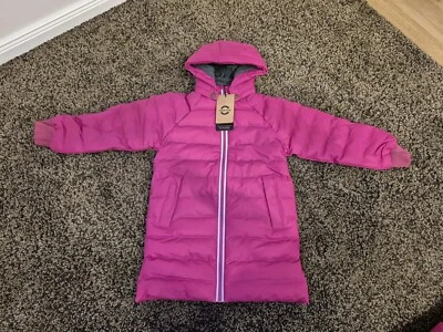NEU Mikk-line Jacke Winterjacke Warm Gesteppt Gr. 134 Mädchen Pink Fuchsia  - Bild 1 von 4