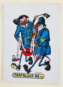 Caricature Swinging Sixties. Trafalgar Sq. W1. Original Postcard. - Picture 1 of 1