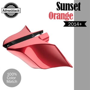 SUNSET NARANJA para más de 14 cubiertas laterales extendidas para Harley Touring Street Road - Imagen 1 de 7