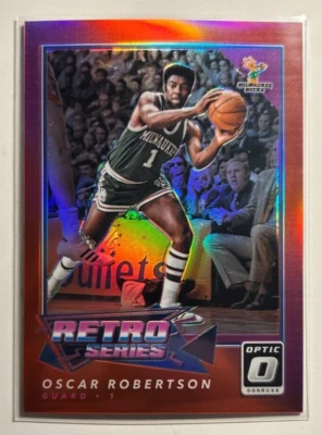 Oscar Robertson #/99 Optic Retro Series Pink 2017-18 Low Numbered Parallel SP 17 - Image 1 of 2