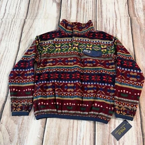$125 New POLO RALPH LAUREN Andover II Fleece Sweater Sz M(8-10) - Picture 1 of 10